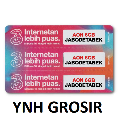 VOUCHER THREE AON 6GB JABODETABEK